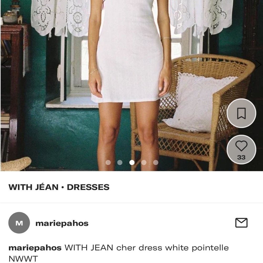 with jean CHER dress pointelle - Picture 3 of 6